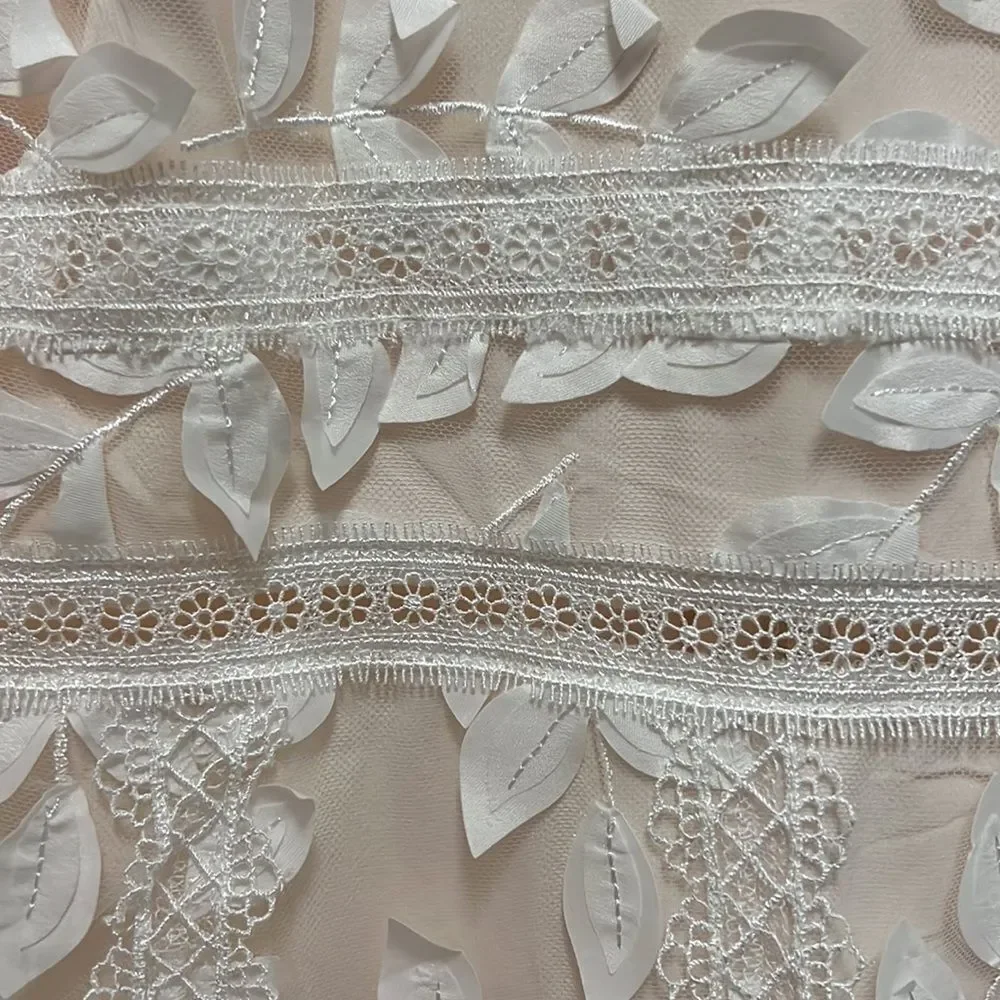Just Me Ivory Lace Midi Dress - Picture 4 of 10